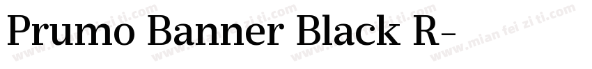 Prumo Banner Black R字体转换
